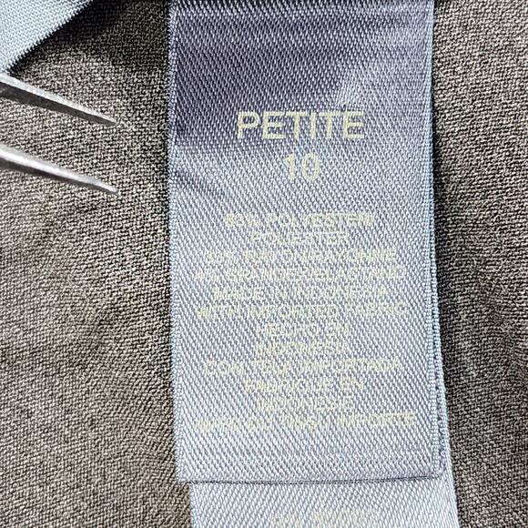 Liz Claiborne Pants Women 10 PETITE Brown Audra High Rise Wide Leg Trouser - Picture 5 of 12